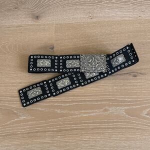 Windsor Grommet Belt Street Luxe Black Silver